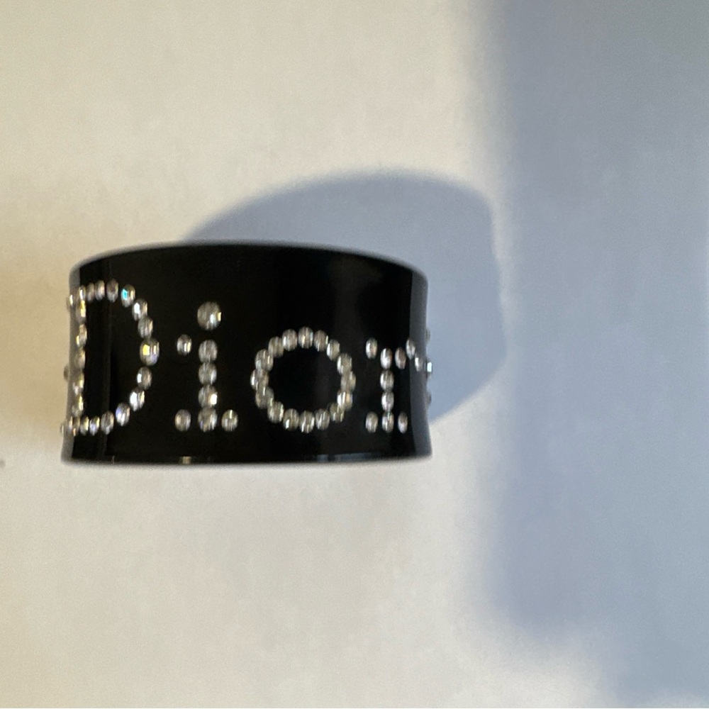 Dior vintage black acrylic bracelet